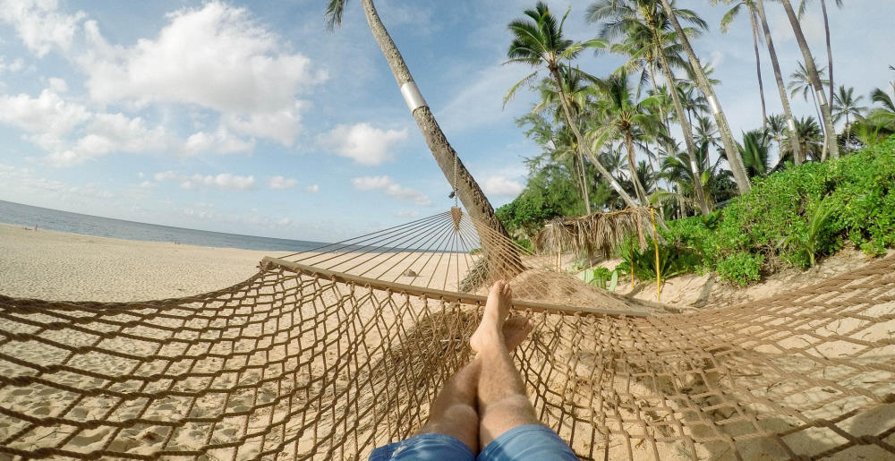 hammock on the beach