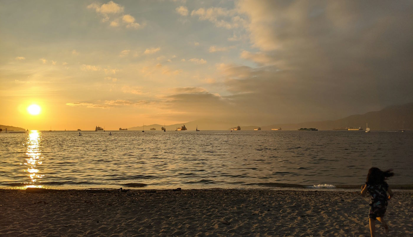 beach at sunset