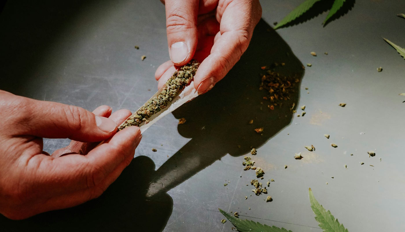 rolling a joint with both hands