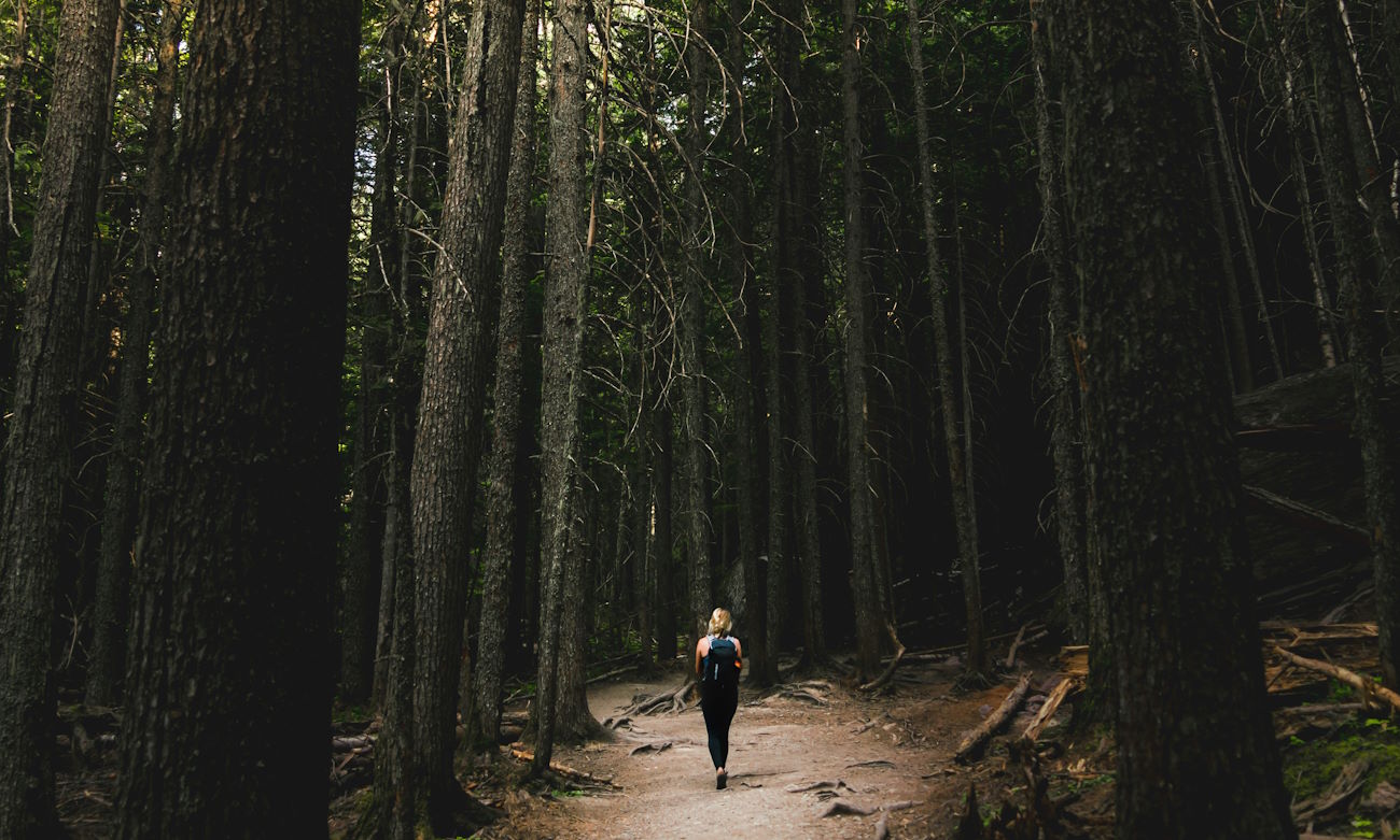 going for a walk in nature