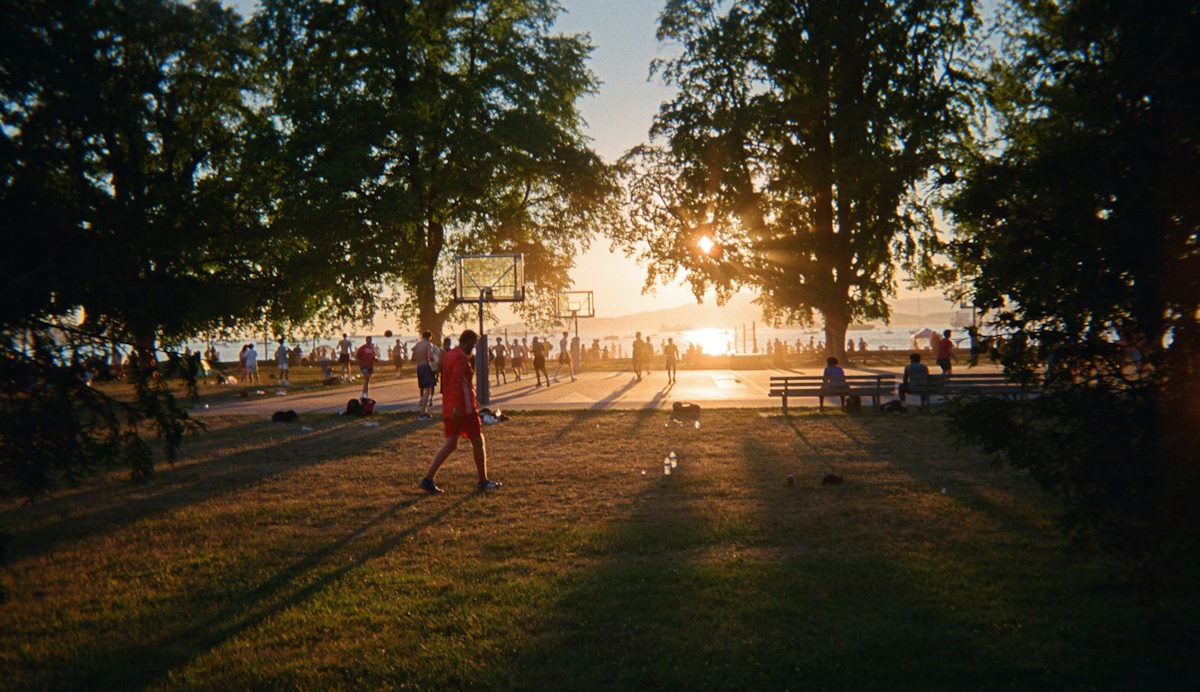 Sunset at the park