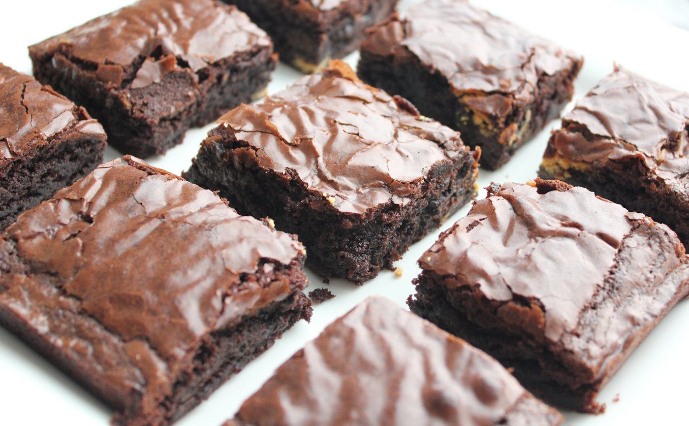 brownies with glaze