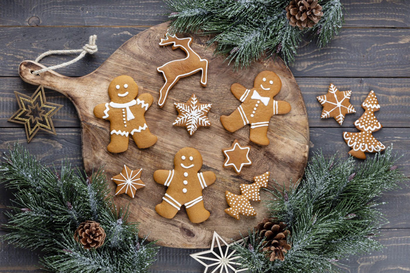 decorated gingerbread cookies