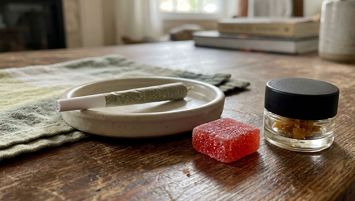 collection of cannabis products